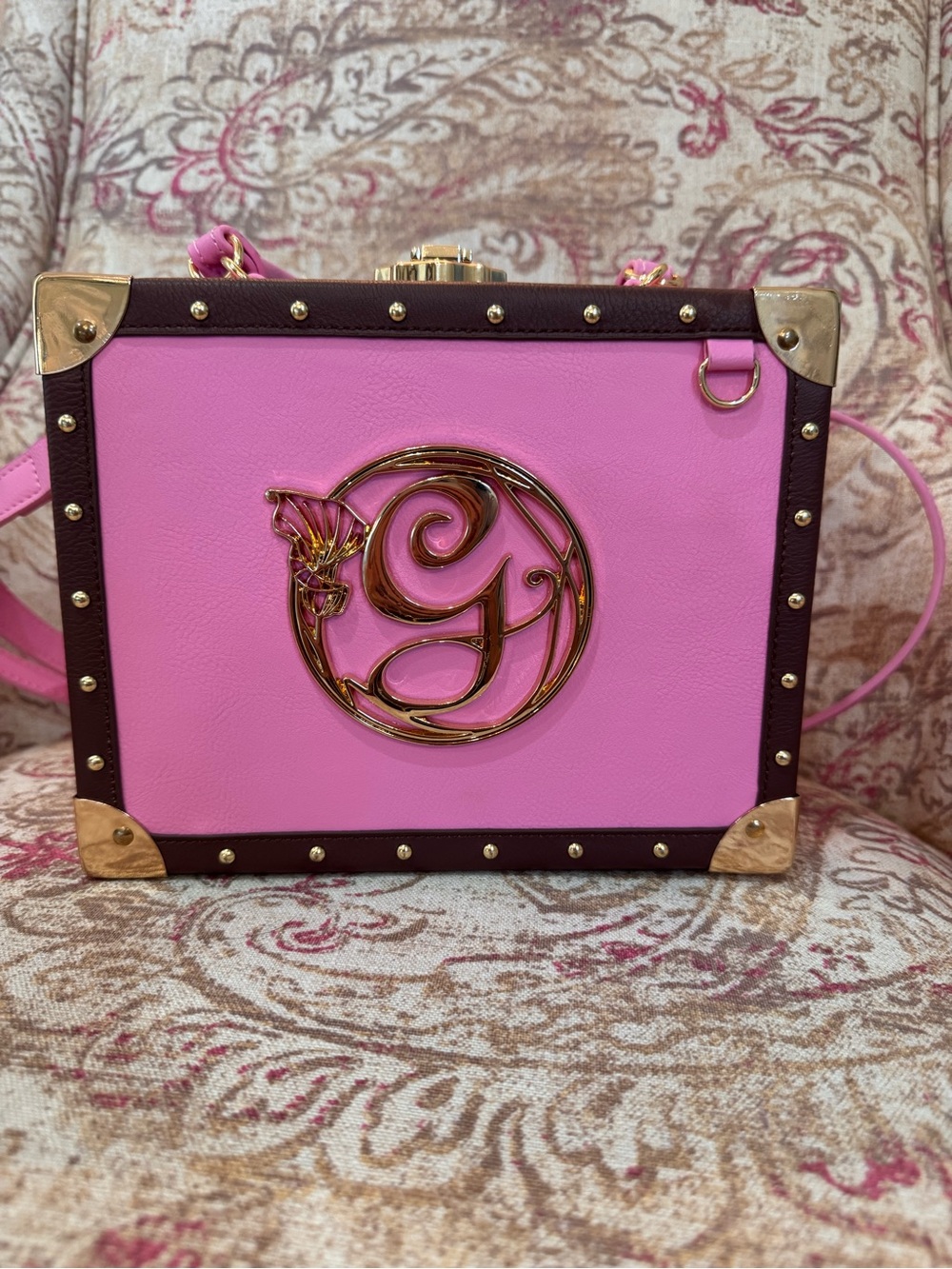 Loungefly Wicked Glinda Pink Trunk Crossbody Bag Box Lunch Exclusive